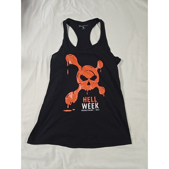 Orange Theory Fitness Women's Tank Top Shirt Hell Week 2019 and‎ 2022 - size Xs - Picture 1 of 6